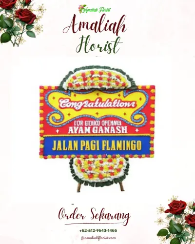 Bunga Papan Congratulation di Karanganom